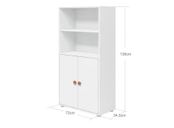 FLEXA Bookcases|Bookcases*Midi bookcase, 2 doors