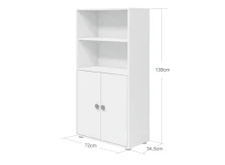 FLEXA Bookcases|Bookcases*Midi bookcase, 2 doors