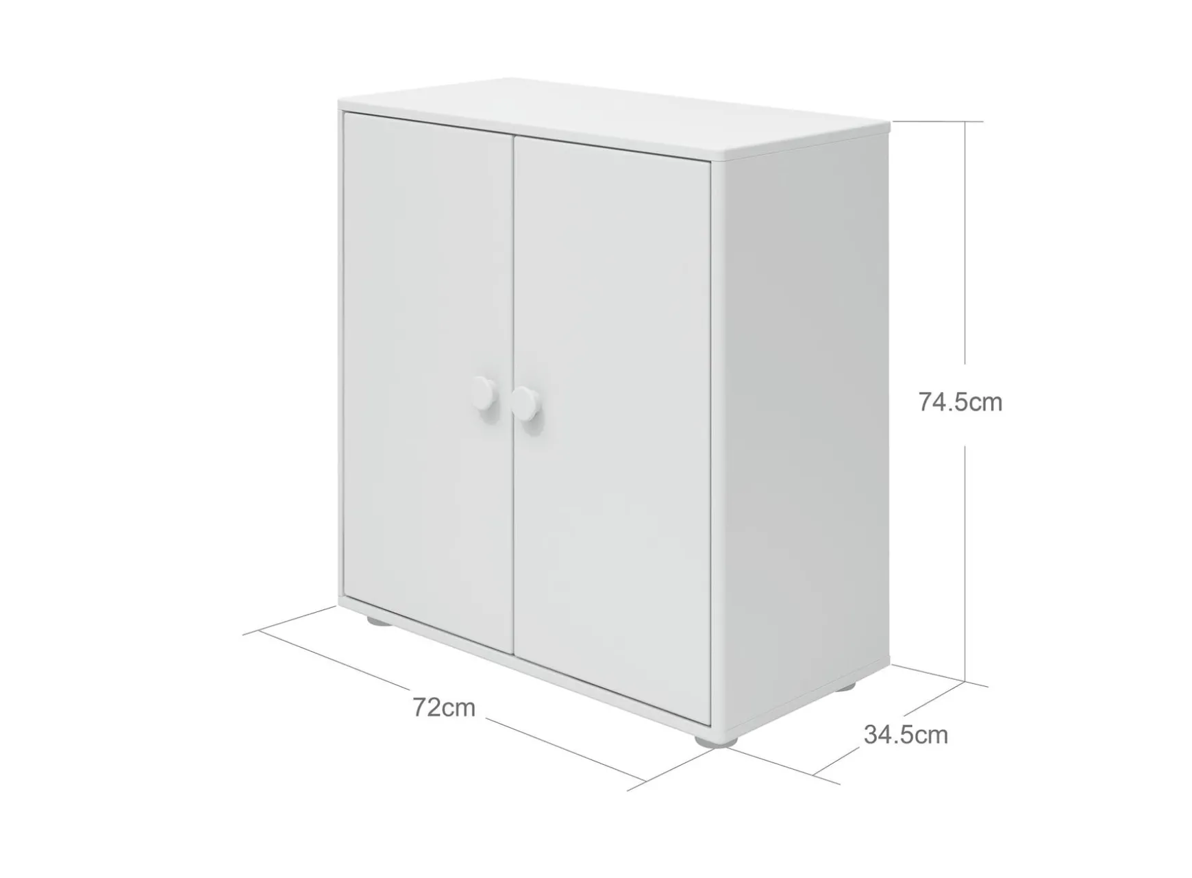 FLEXA Bookcases|Bookcases*Mini bookcase, 2 doors