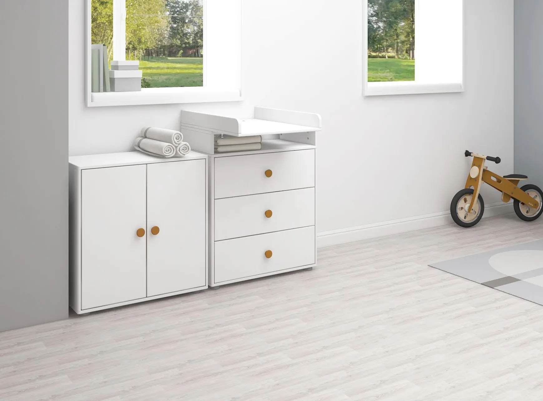 FLEXA Bookcases|Bookcases*Mini bookcase, 2 doors