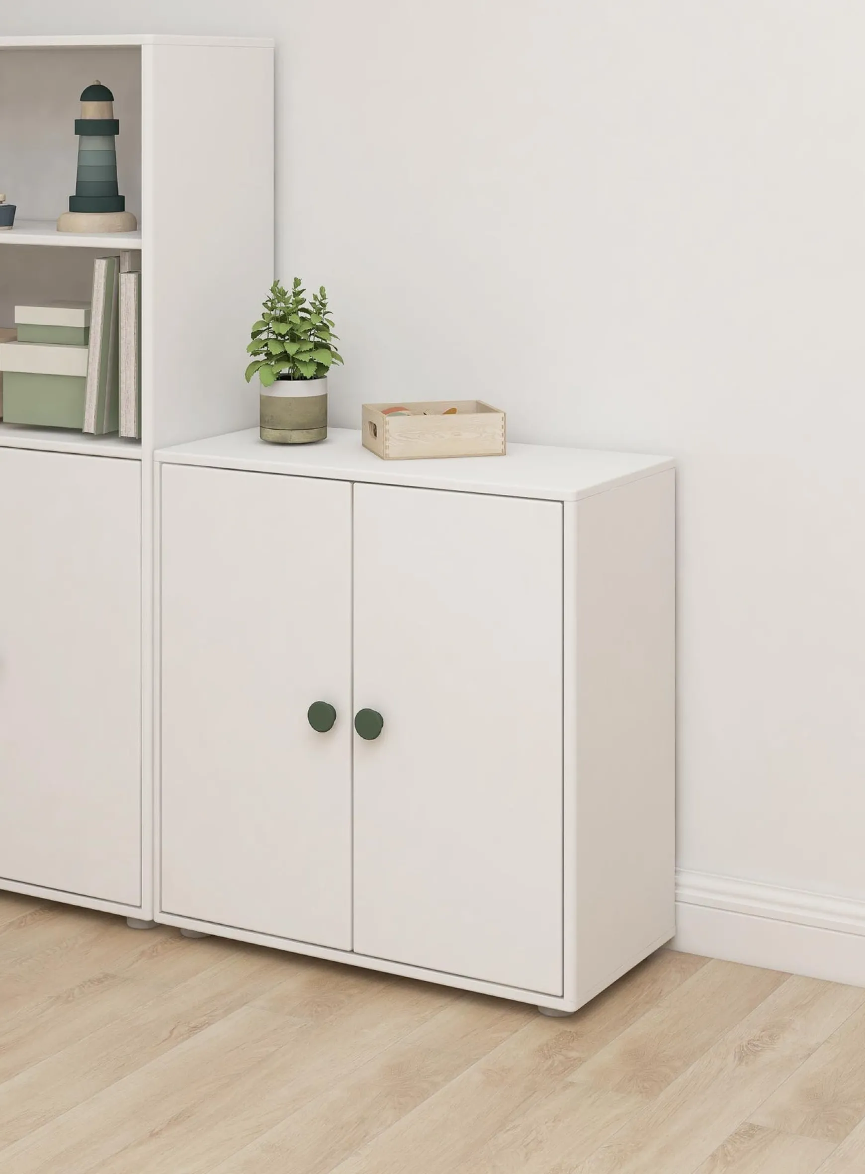 FLEXA Bookcases|Bookcases*Mini bookcase, 2 doors