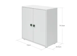 FLEXA Bookcases|Bookcases*Mini bookcase, 2 doors