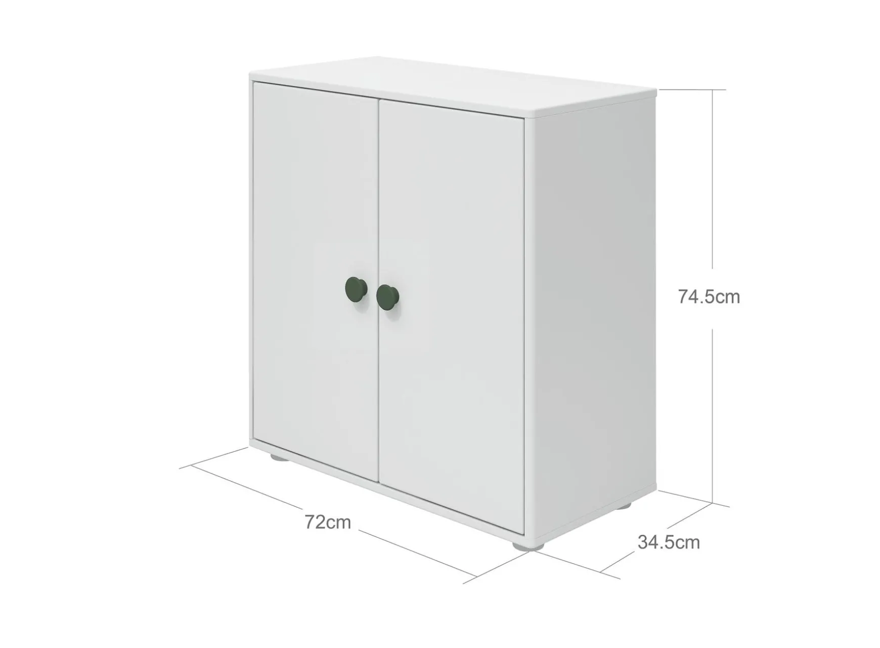 FLEXA Bookcases|Bookcases*Mini bookcase, 2 doors