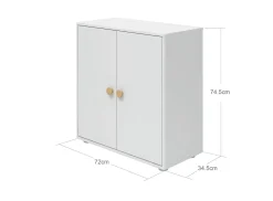 FLEXA Bookcases|Bookcases*Mini bookcase, 2 doors