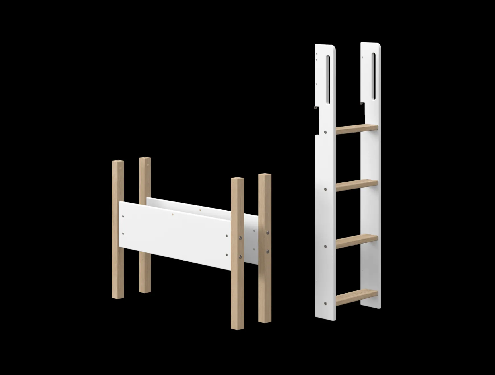 FLEXA Rebuild*Nor - Straight ladder and legs for semi-high bed
