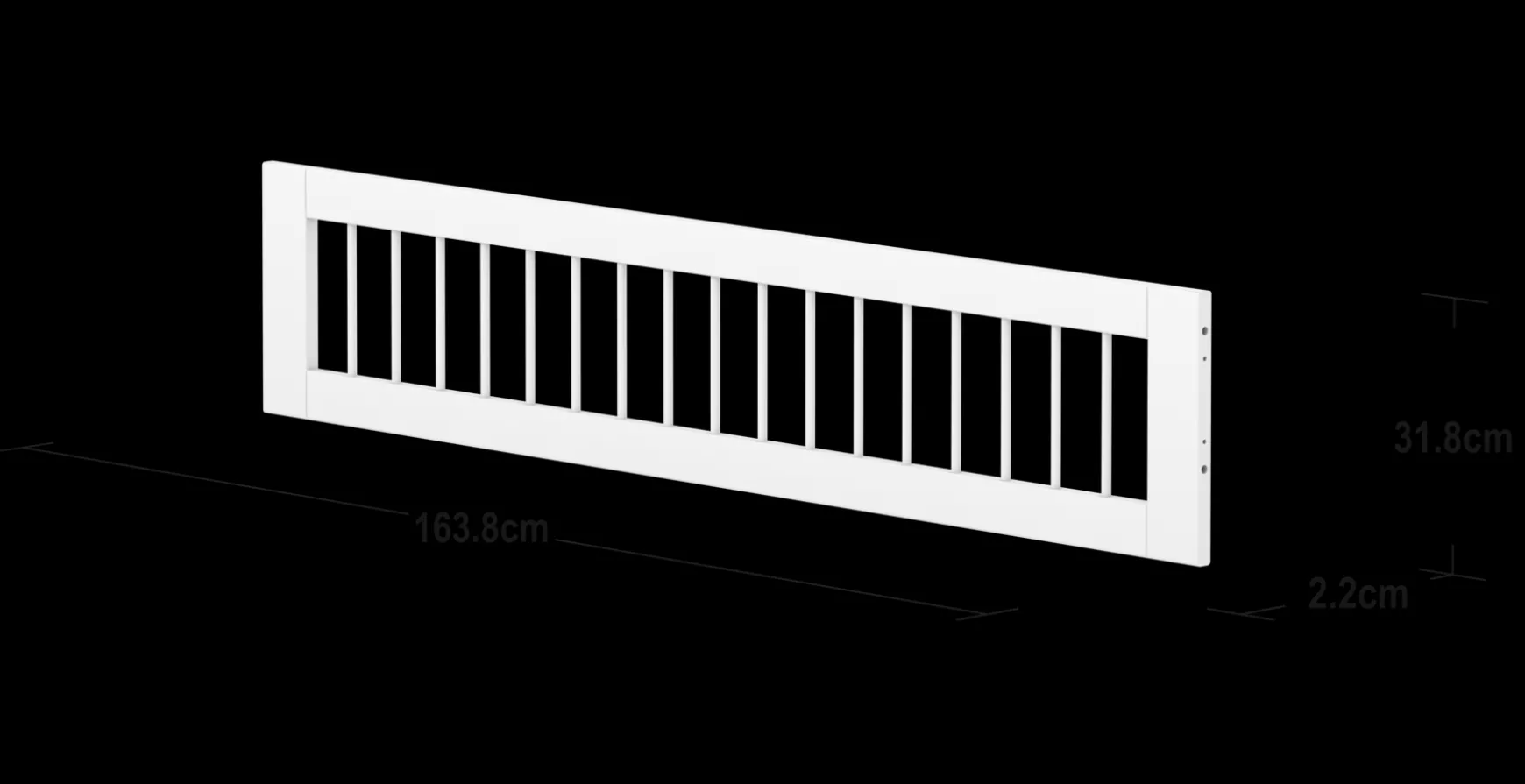 FLEXA Safety Rails*Safety Rail w. bars 3/4, 200cm