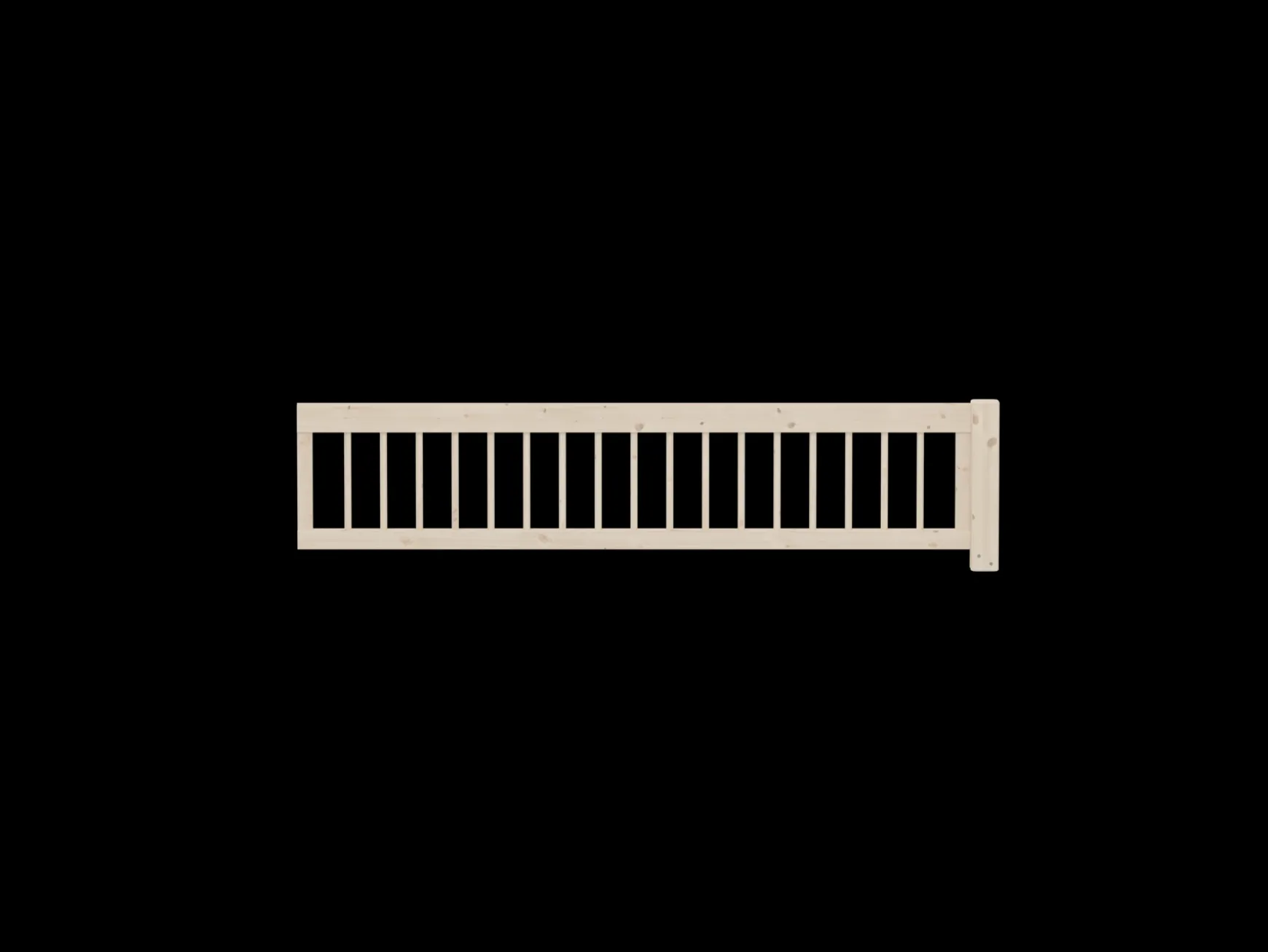 FLEXA Safety Rails*Safety rail w. bars 3/4, 200cm