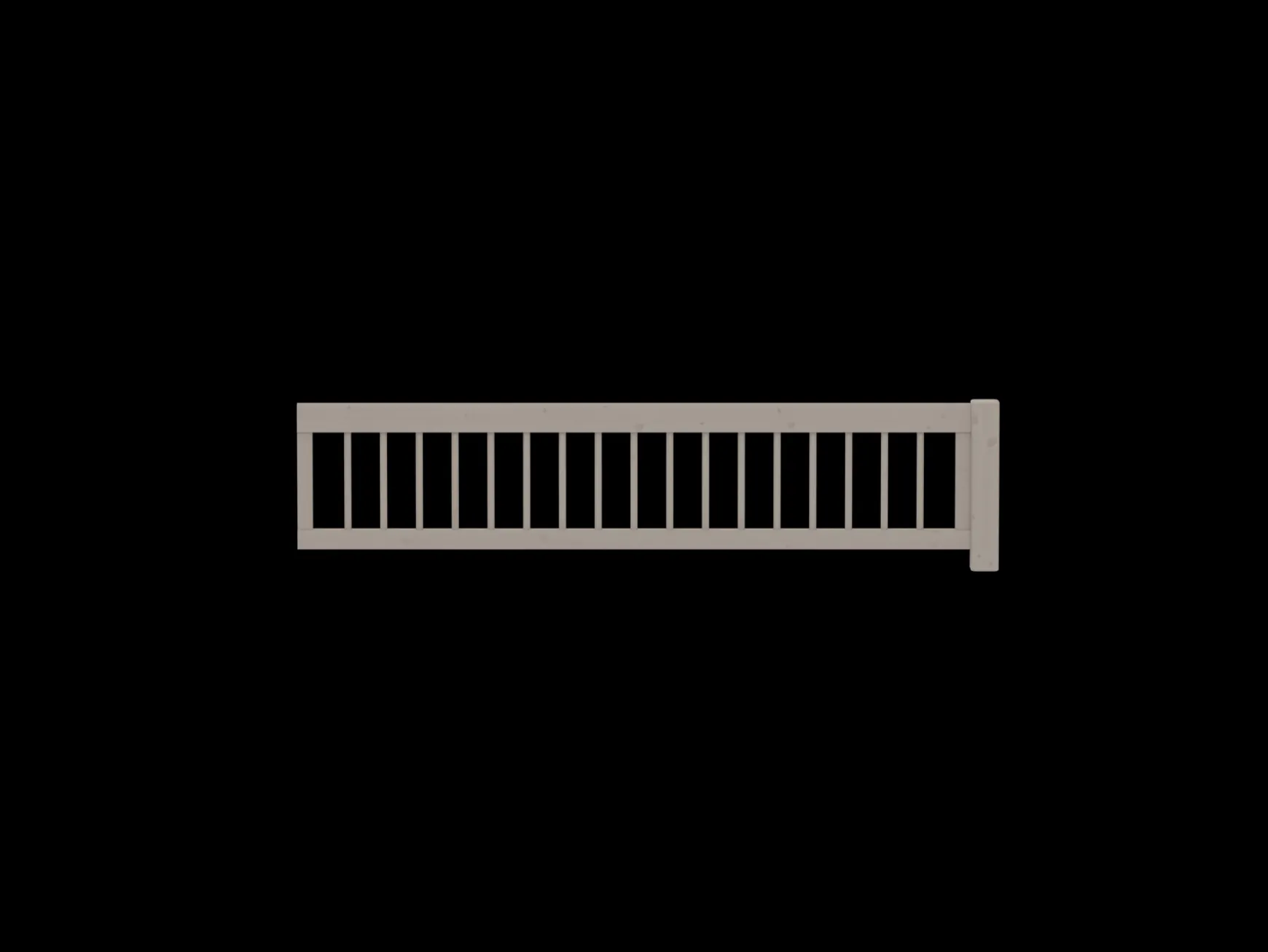 FLEXA Safety Rails*Safety rail w. bars 3/4, 200cm