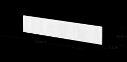 FLEXA Safety Rails*Safety Rail w. grooves 3/4, 200cm