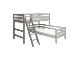 FLEXA Bunk Beds|Mid High Beds*Semi-high bed w. slanting ladder