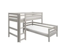 FLEXA Bunk Beds|Mid High Beds*Semi-high bed w. straight ladder
