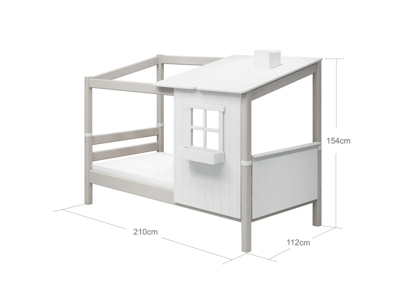 FLEXA House Bed Parts|House Beds*Single bed w. 1/2 Classic House