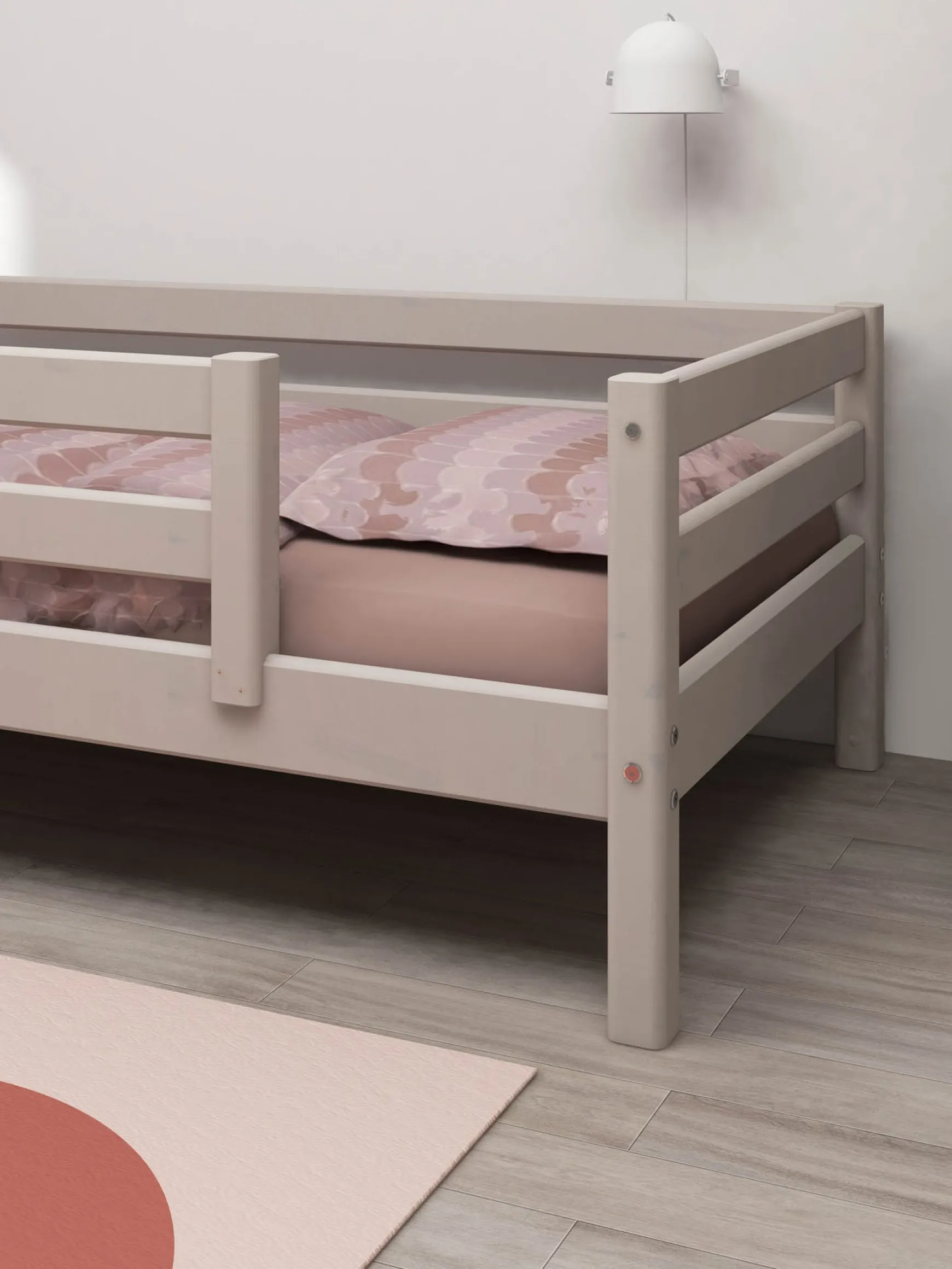 FLEXA Single Beds*Single bed w. centered safety rail