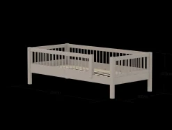 FLEXA Single Beds*Single bed with safety rail