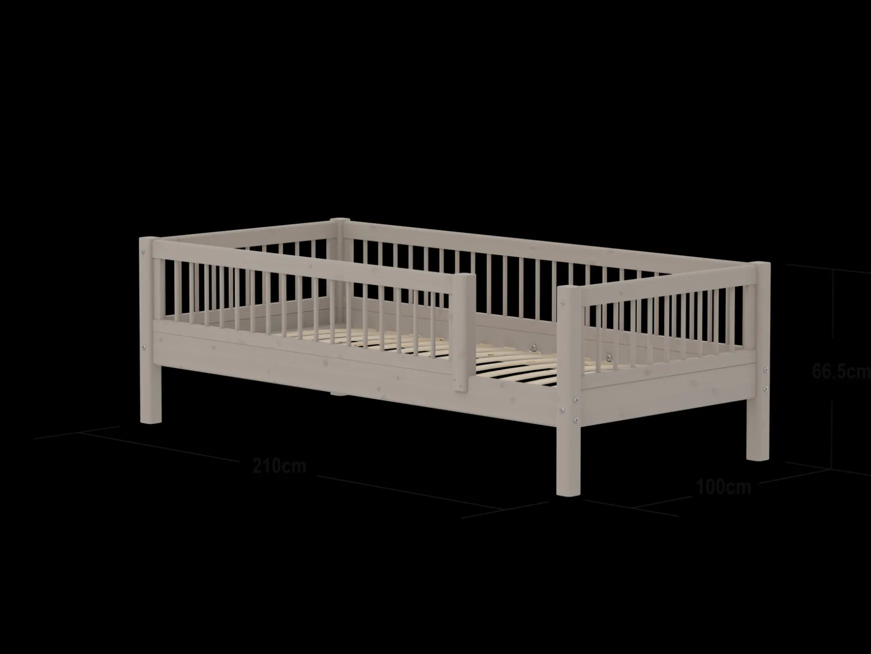 FLEXA Single Beds*Single bed with safety rail