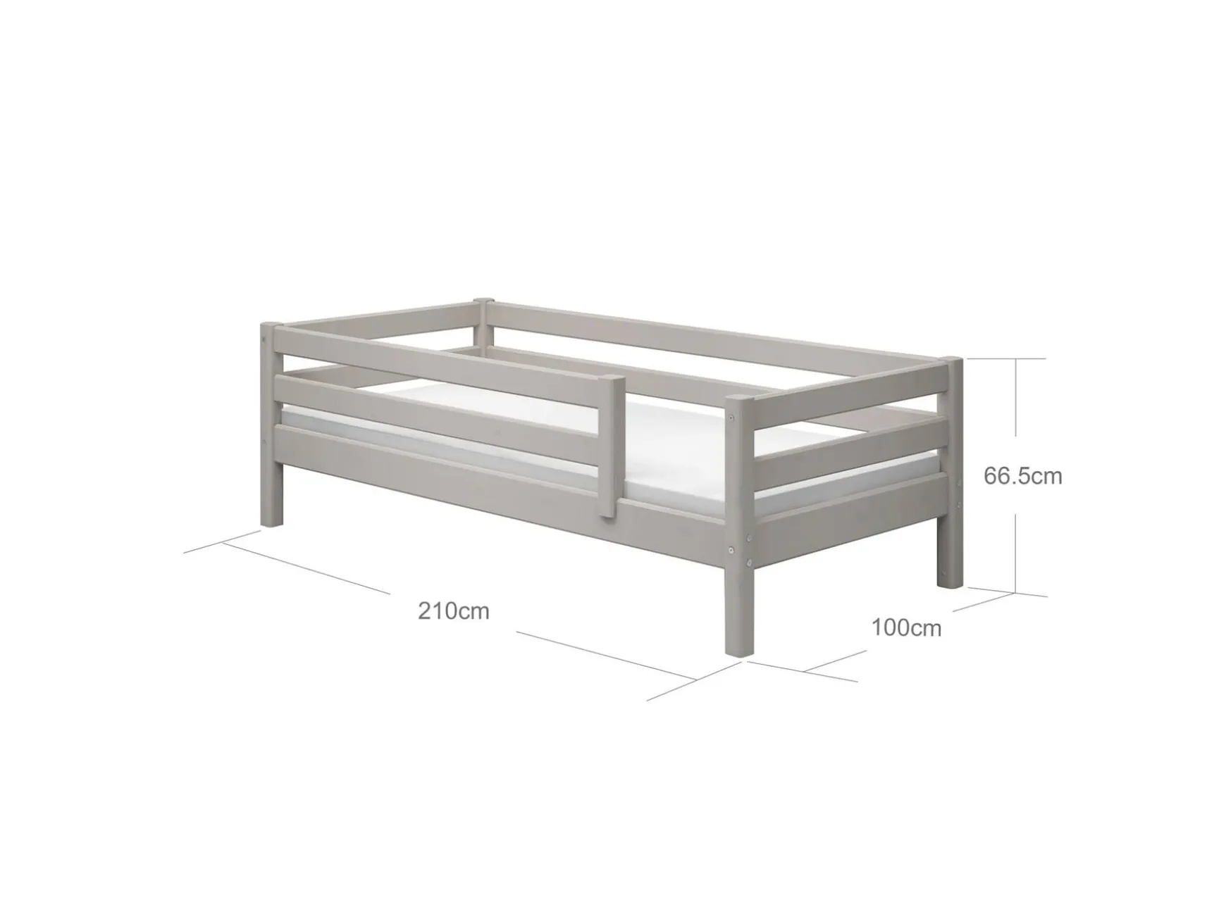 FLEXA Single Beds*Single bed with safety rail