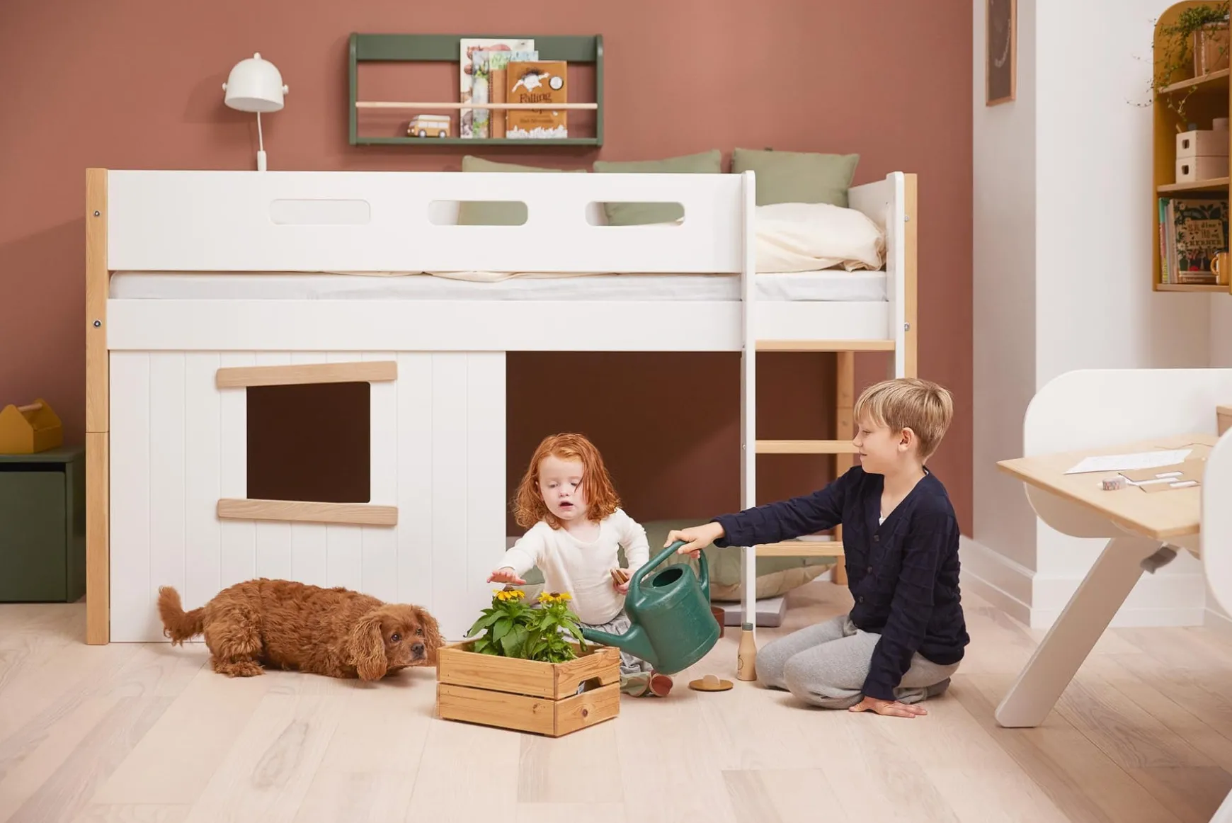 FLEXA House Bed Parts*Treehouse Bed Fronts, oak frame
