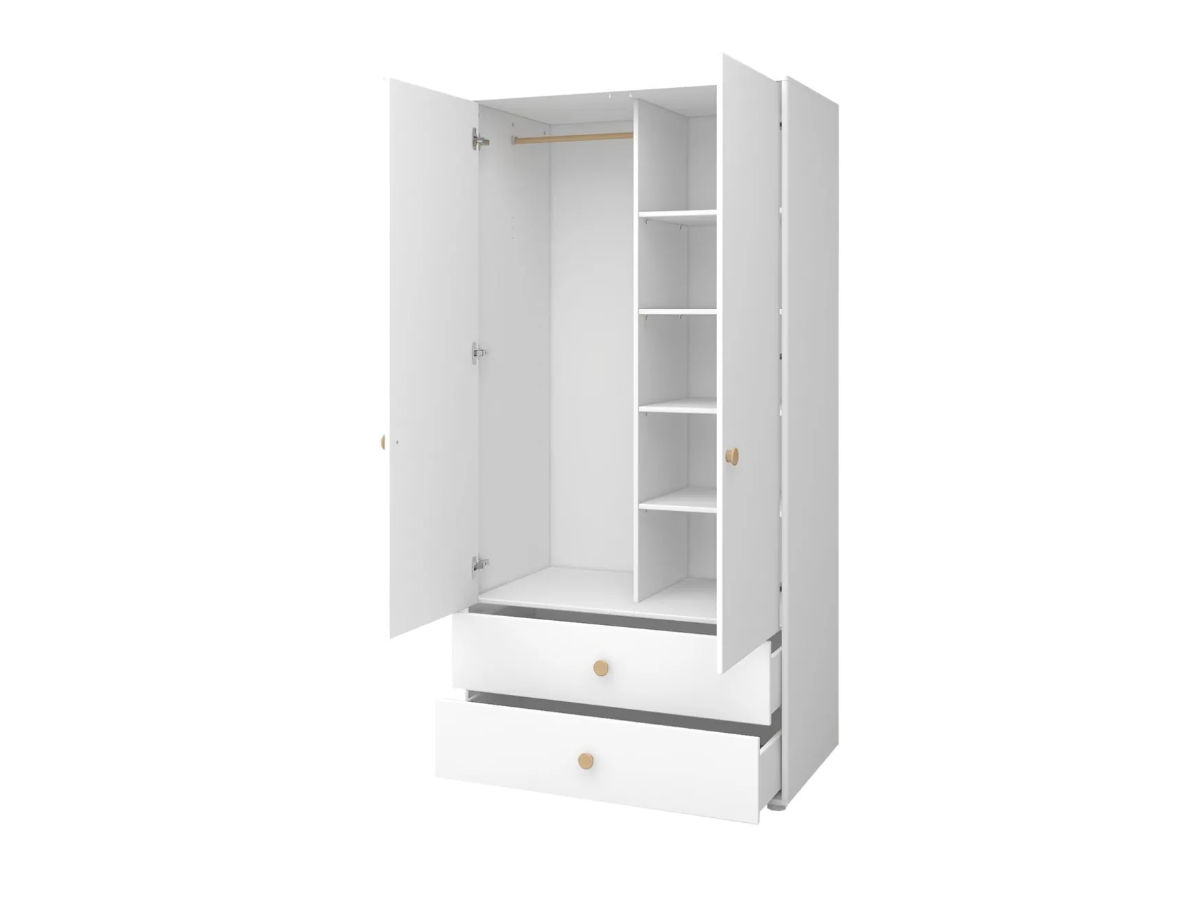 FLEXA Wardrobes*Wardrobe, 2 doors + 2 drawers