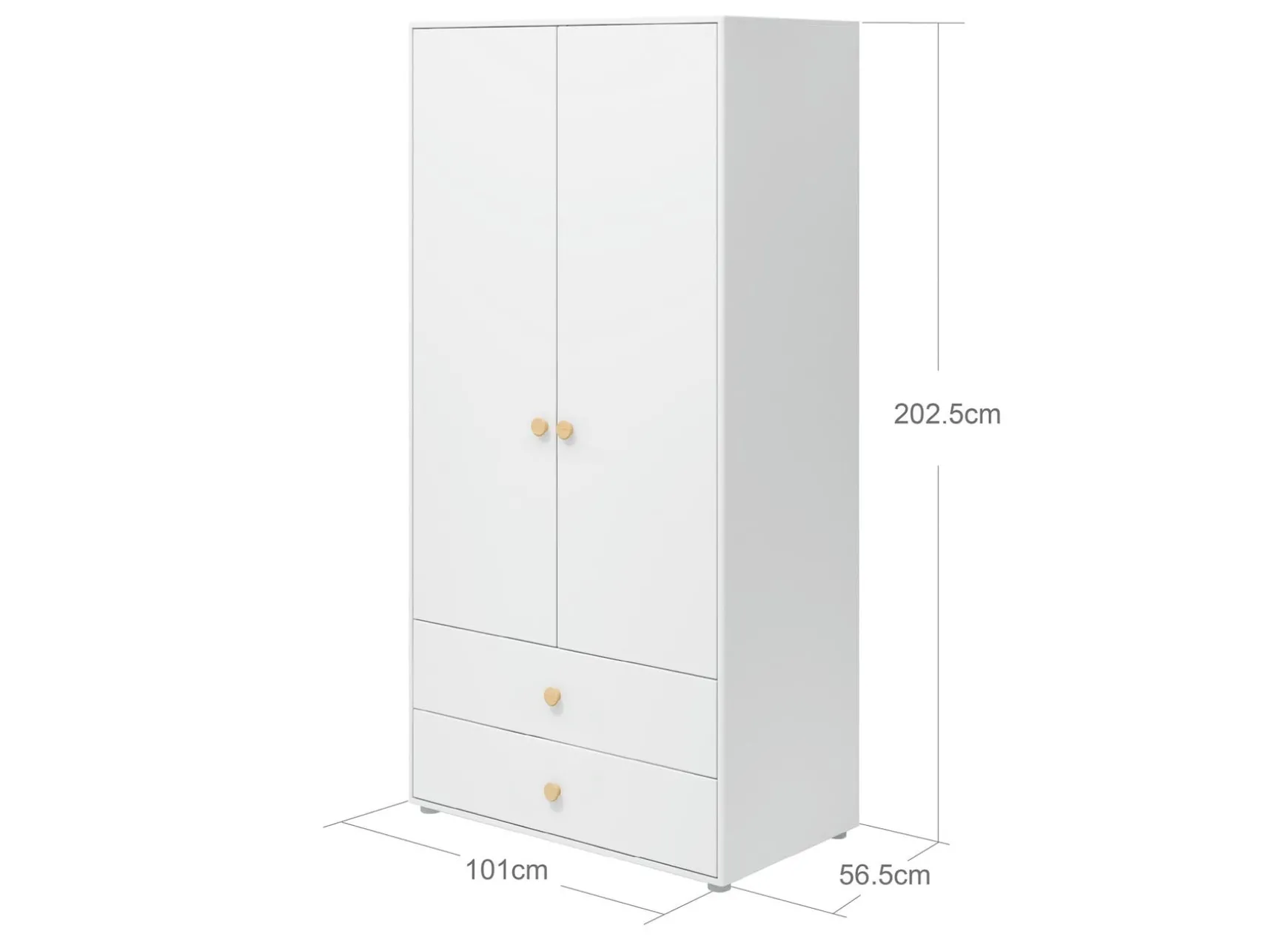 FLEXA Wardrobes*Wardrobe, 2 doors + 2 drawers