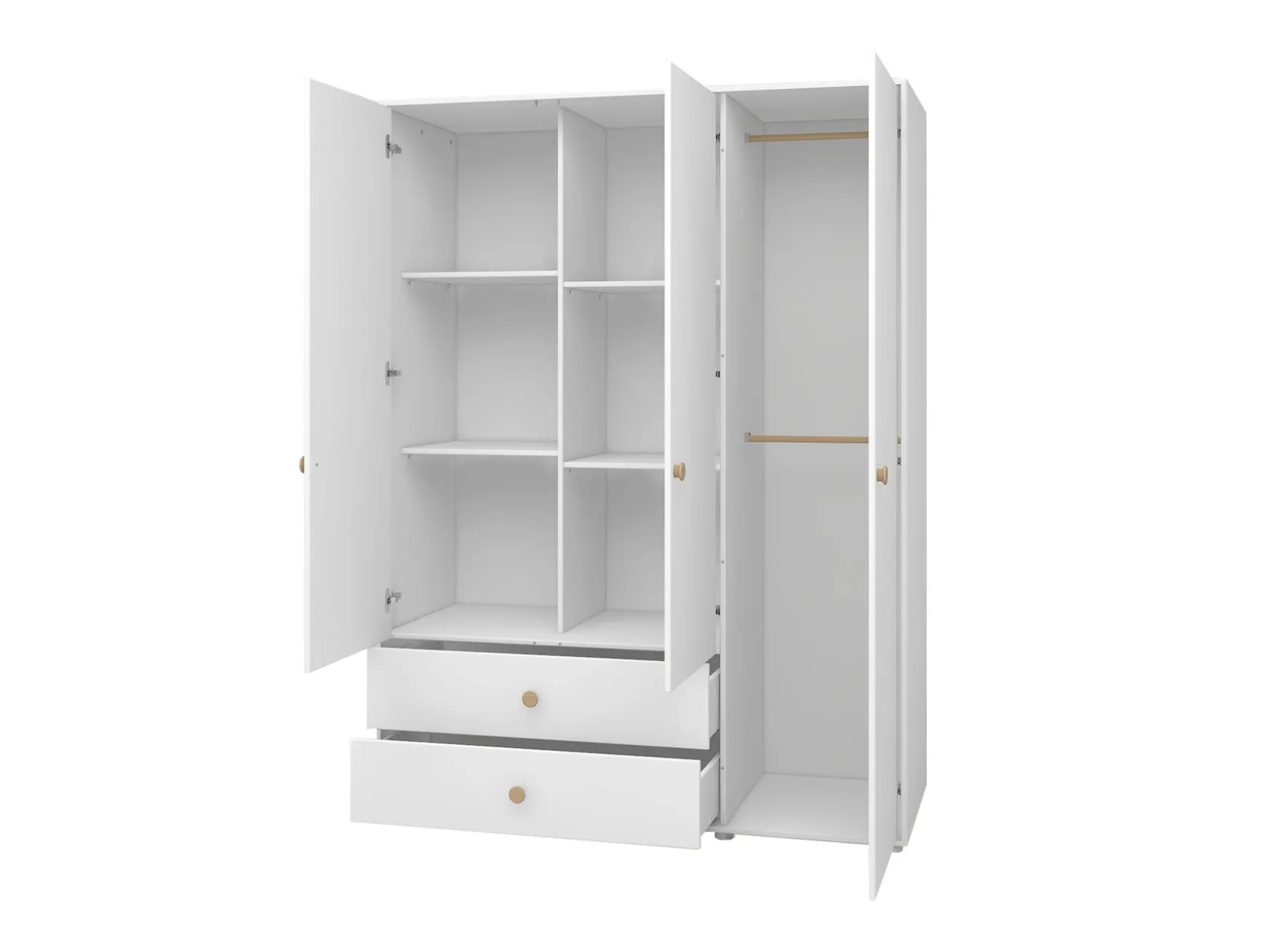 FLEXA Wardrobes*Wardrobe, 3 doors + 2 drawers